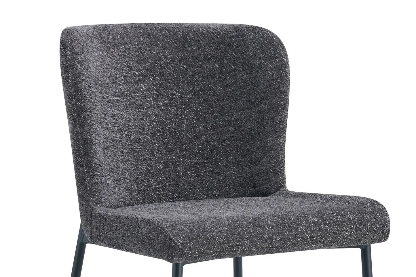 Lot de Chaises de Salle à Manger LISE Gris foncé - 58 x 52 cm ROUSSEAU