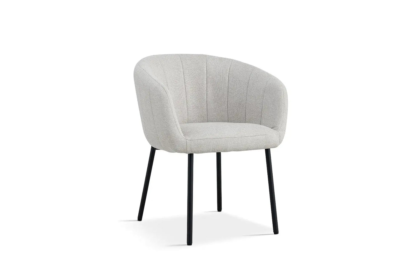 Lot de Chaises de Salle à Manger SAVINA en Tissu Beige - 57 x 62 cm ROUSSEAU