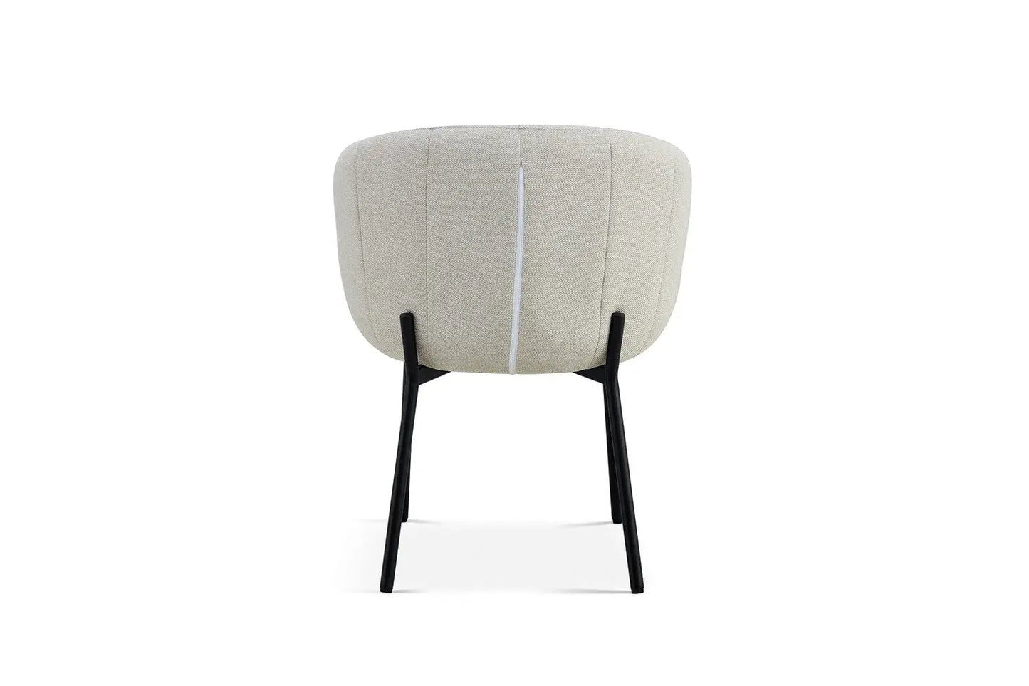 Lot de Chaises de Salle à Manger SAVINA en Tissu Beige - 57 x 62 cm ROUSSEAU
