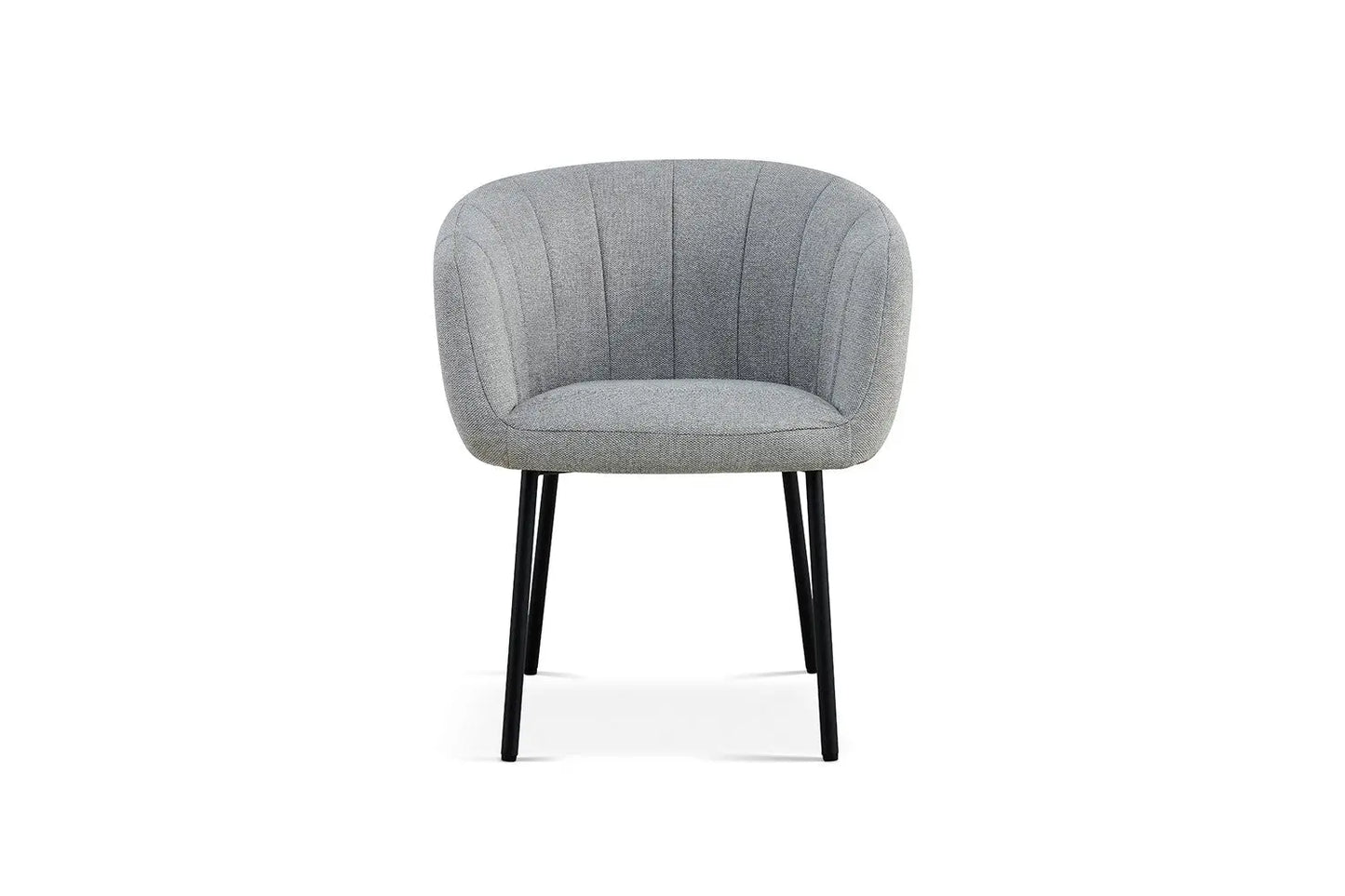 Lot de Chaises de Salle à Manger SAVINA en Tissu Gris clair - 57 x 62 cm ROUSSEAU