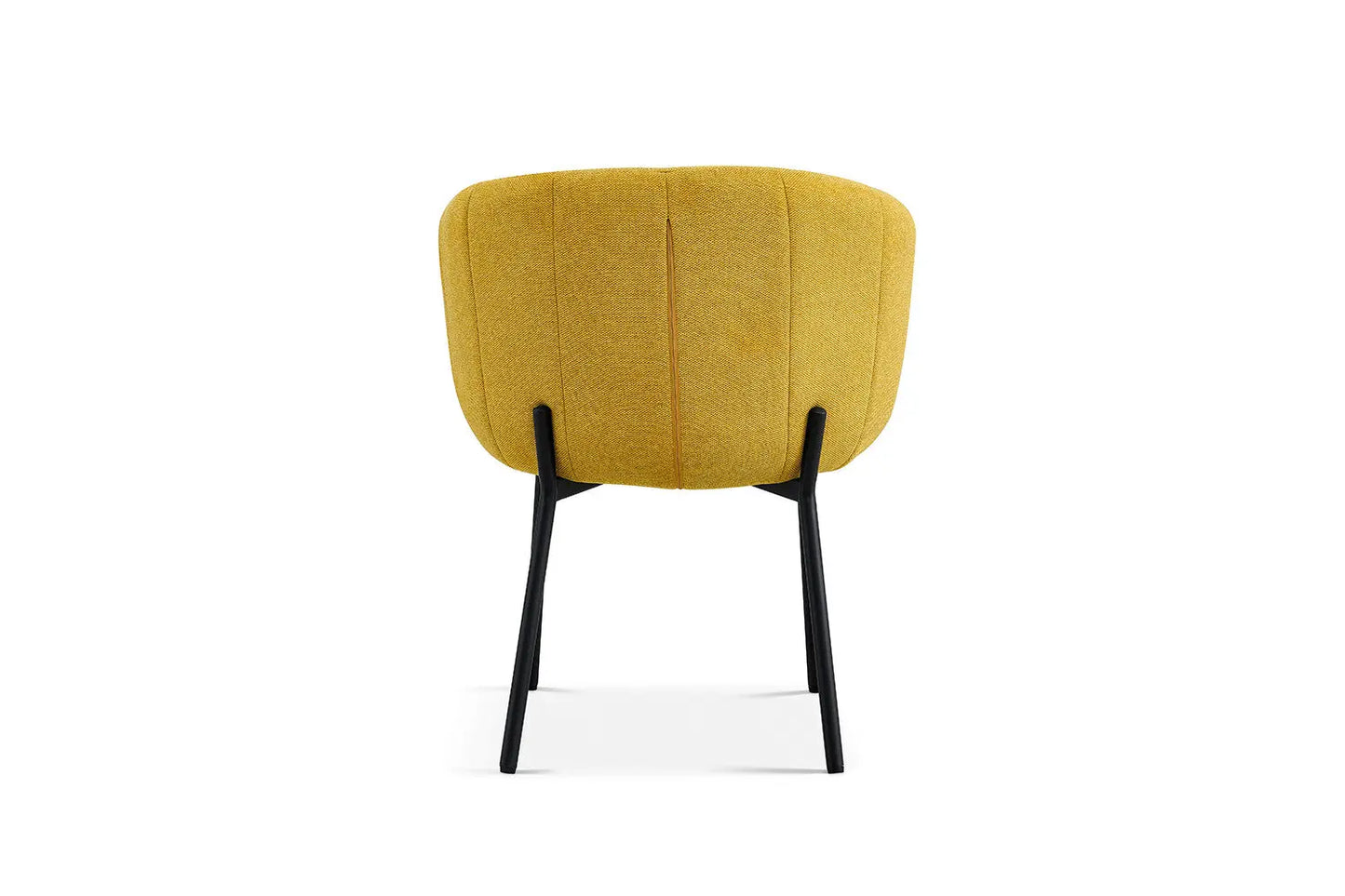 Lot de Chaises de Salle à Manger SAVINA en Tissu Jaune - 57 x 62 cm ROUSSEAU