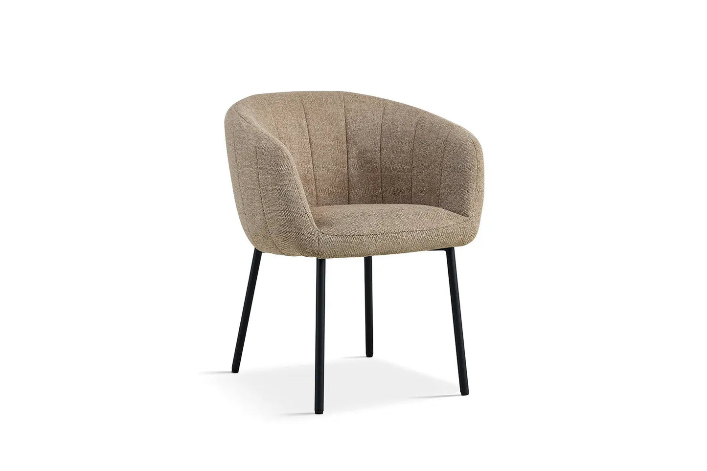 Lot de Chaises de Salle à Manger SAVINA en Tissu Sable - 57 x 62 cm ROUSSEAU