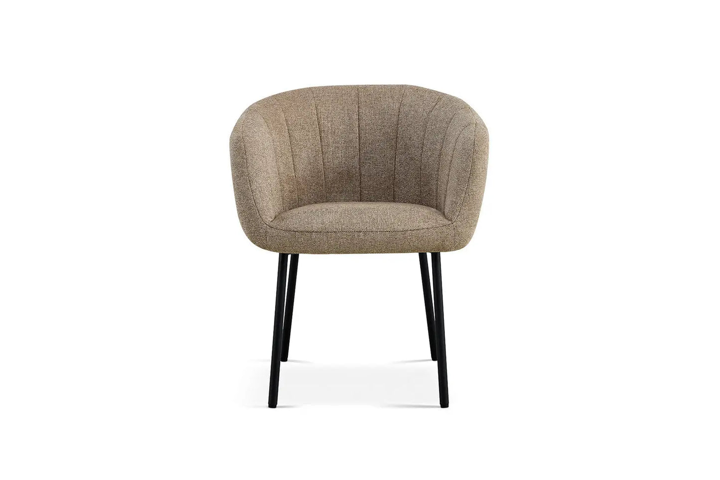 Lot de Chaises de Salle à Manger SAVINA en Tissu Sable - 57 x 62 cm ROUSSEAU
