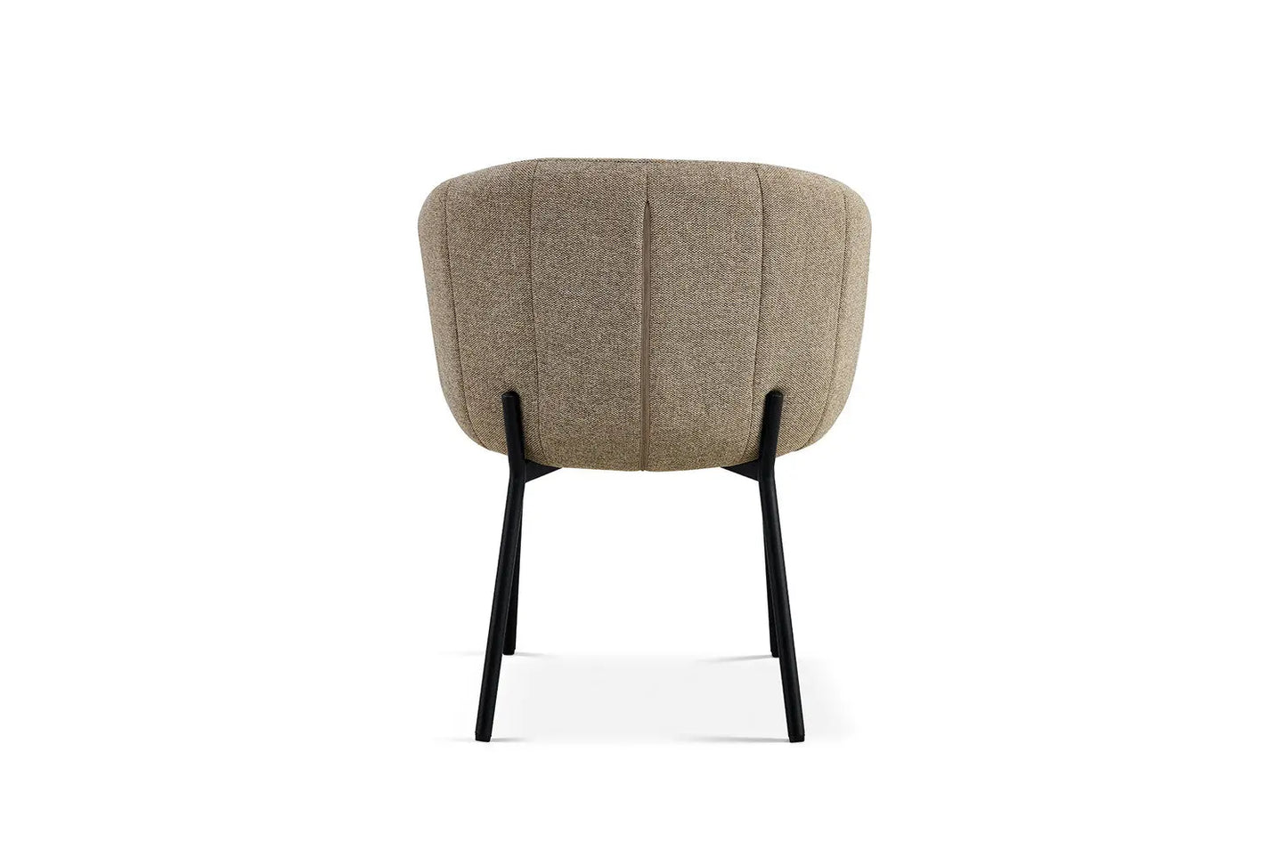 Lot de Chaises de Salle à Manger SAVINA en Tissu Sable - 57 x 62 cm ROUSSEAU