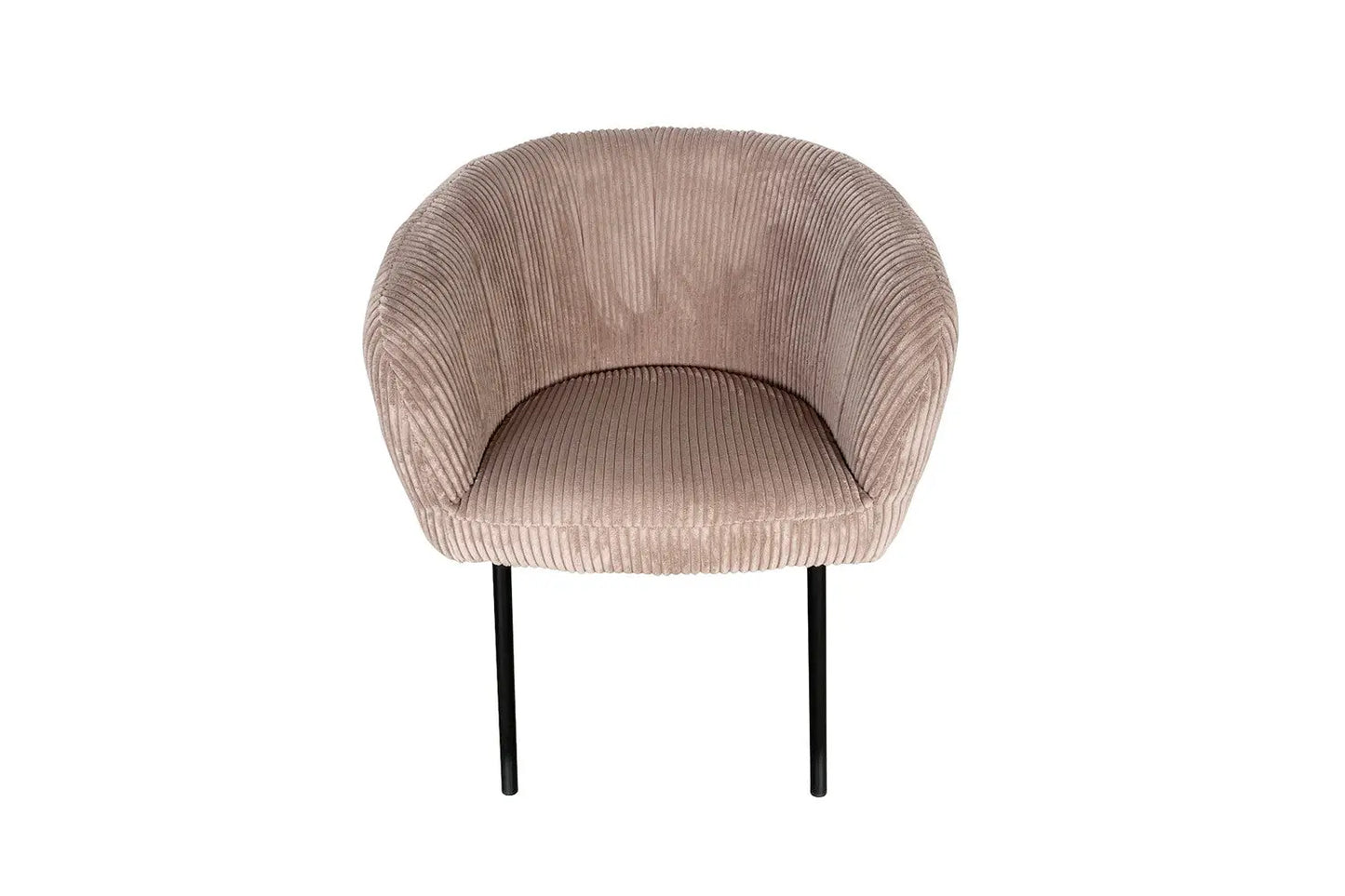 Lot de Chaises de Salle à Manger SAVINA en Tissu Velours Côtelé Sable - 57 x 62 cm ROUSSEAU