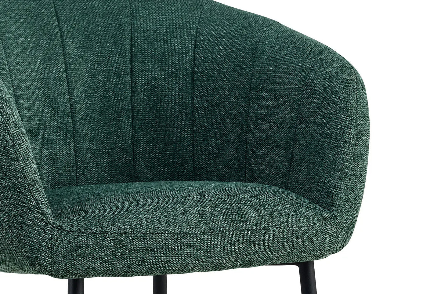 Lot de Chaises de Salle à Manger SAVINA en Tissu Vert - 57 x 62 cm ROUSSEAU