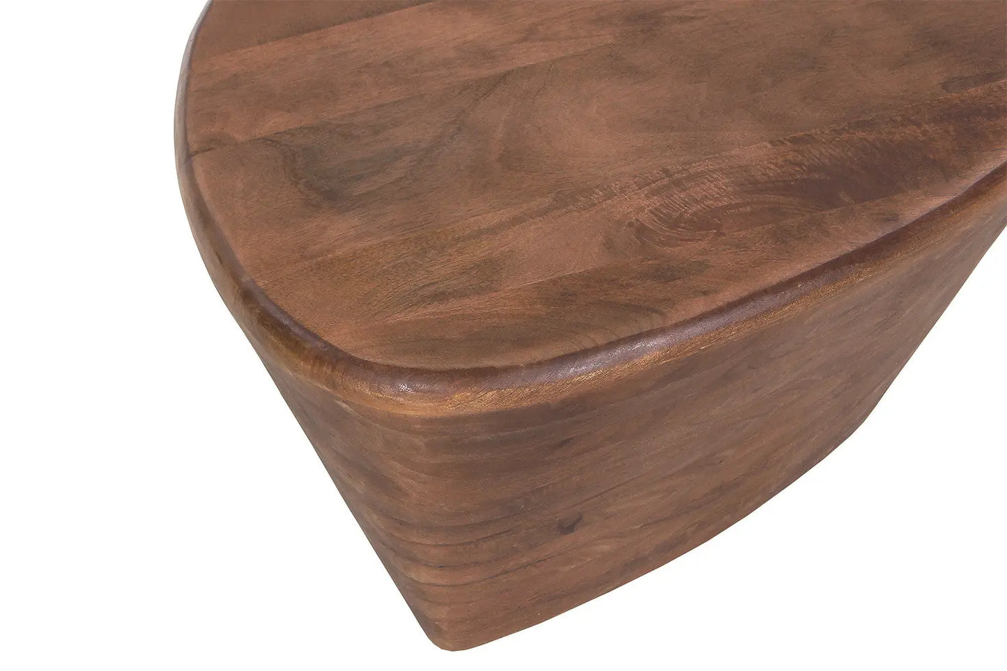 MAËLO - Table basse Bois de Manguier Brun Clair - 35 x 70 cm ROUSSEAU