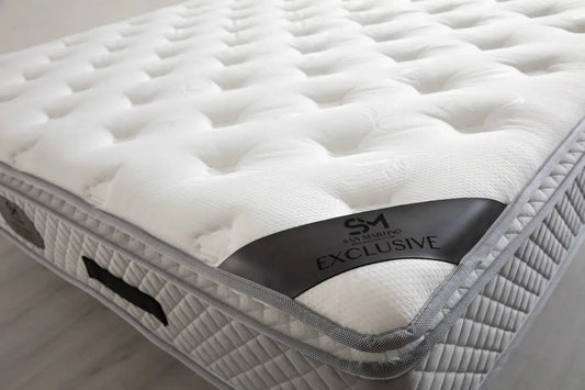 Matelas Exclusif Ressorts Gris - 32 cm avec Surmatelas Intégré 140x190 cm SAN MARTINO