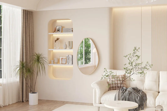 Miroir ROMY en effet Chêne vieilli - 80x50 cm ROUSSEAU