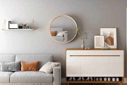 Miroir ROSALYA en effet Chêne vieilli - 80x80 cm ROUSSEAU