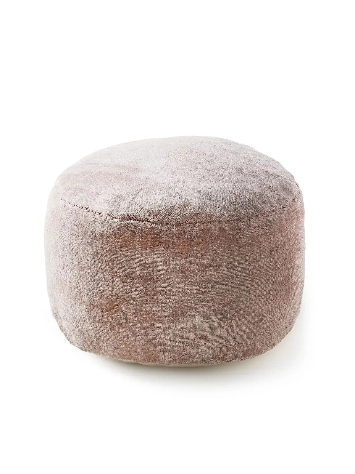 Pouf en tissu 100% Viscose fait main NOVA Rose BENUTA