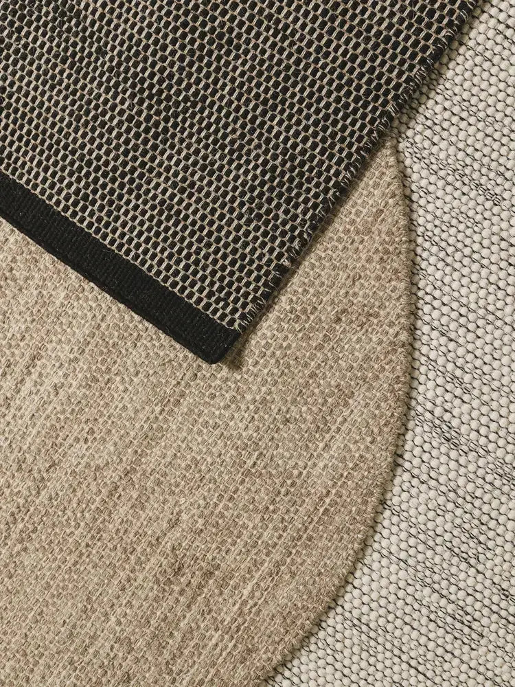 ROCCA - Tapis Rond de laine - Taupe BENUTA