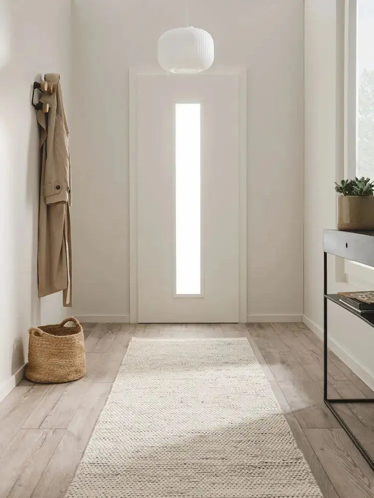 ROCCA - Tapis de Couloir en laine - Beige et noir BENUTA