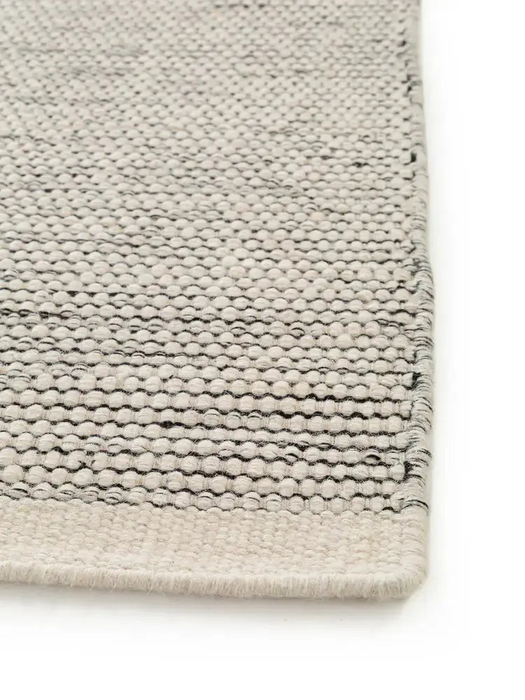 ROCCA - Tapis de Couloir en laine - Beige et noir BENUTA