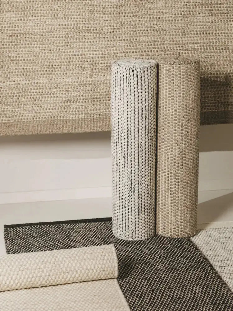 ROCCA - Tapis de Couloir en laine - Beige et noir BENUTA
