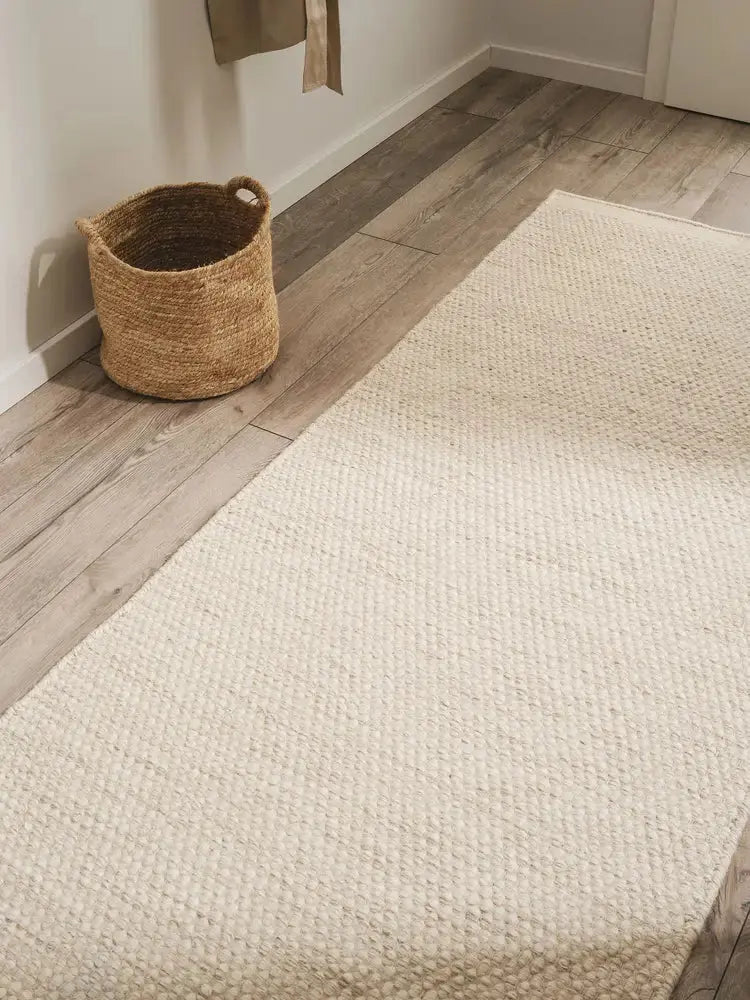 ROCCA - Tapis de Couloir en laine - Crème BENUTA
