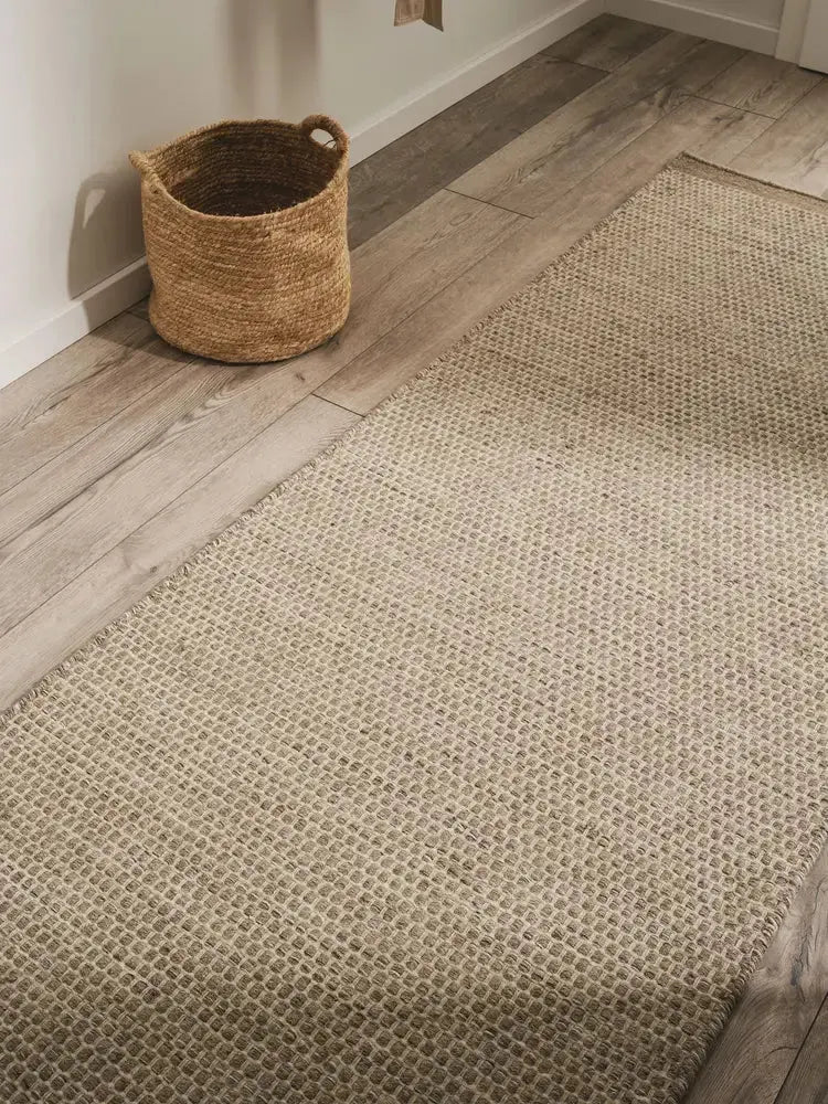 ROCCA - Tapis de Couloir en laine - Taupe BENUTA