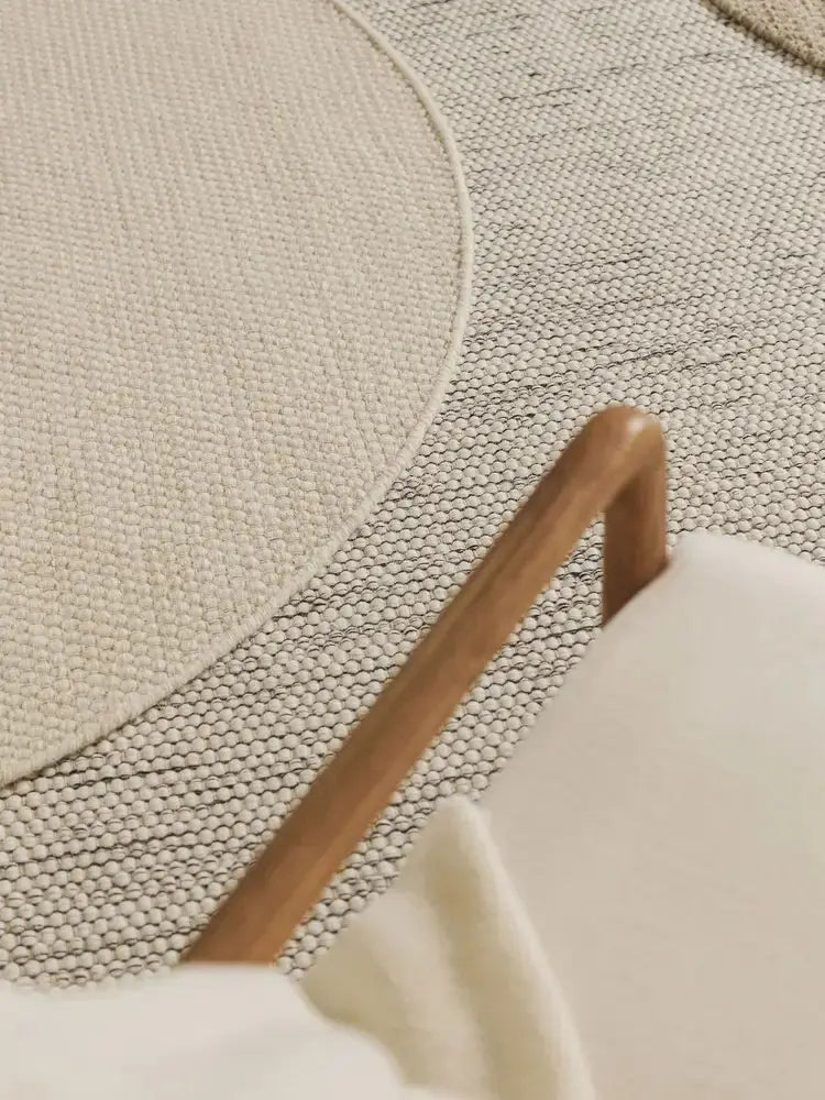ROCCO - Tapis de laine - Beige et Noir BENUTA