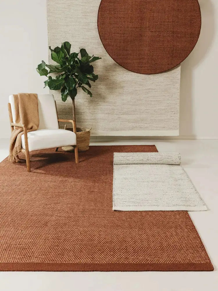 ROCCO - Tapis de laine - Marron BENUTA