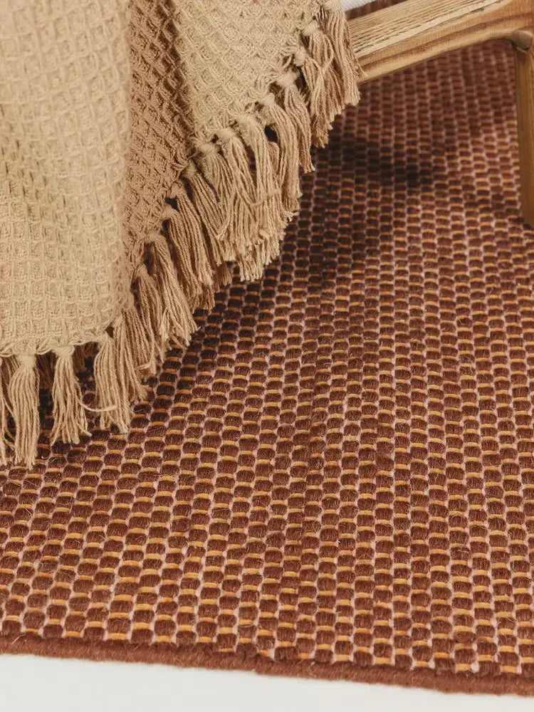 ROCCO - Tapis de laine - Marron BENUTA