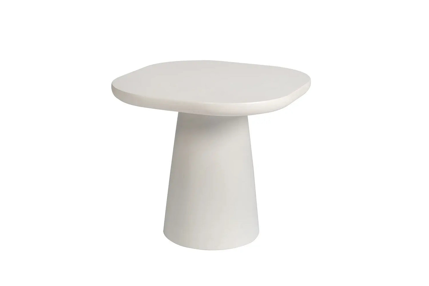 TAVINA - Table Basse Effet Ciment - 120 cm - Ciment Blanc ROUSSEAU
