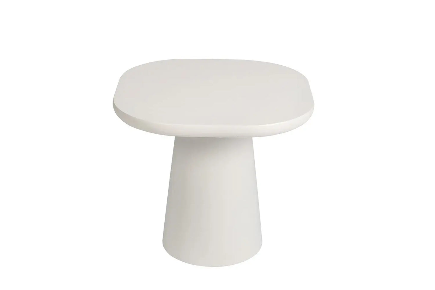 TAVINA - Table Basse Effet Ciment - 120 cm - Ciment Blanc ROUSSEAU