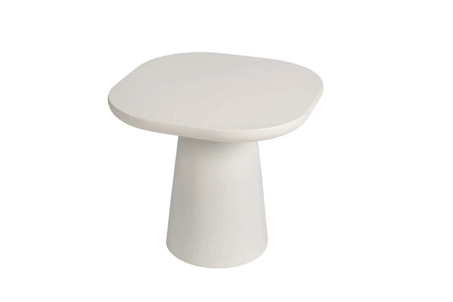 TAVINA - Table Basse Effet Ciment - 120 cm - Ciment Blanc ROUSSEAU