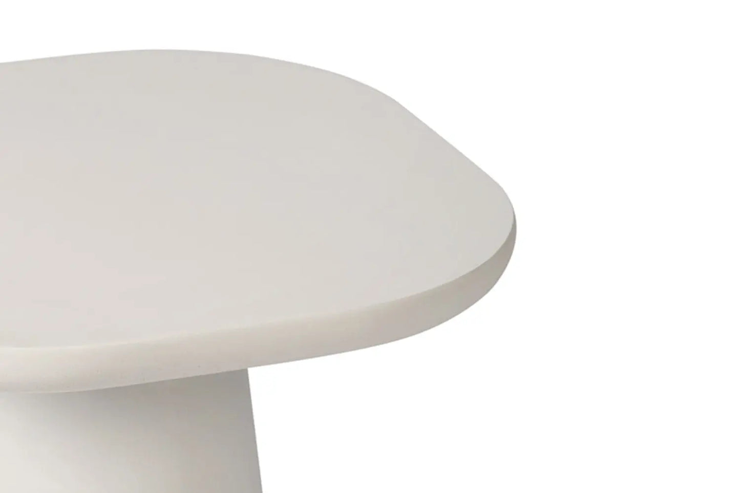 TAVINA - Table Basse Effet Ciment - 120 cm - Ciment Blanc ROUSSEAU