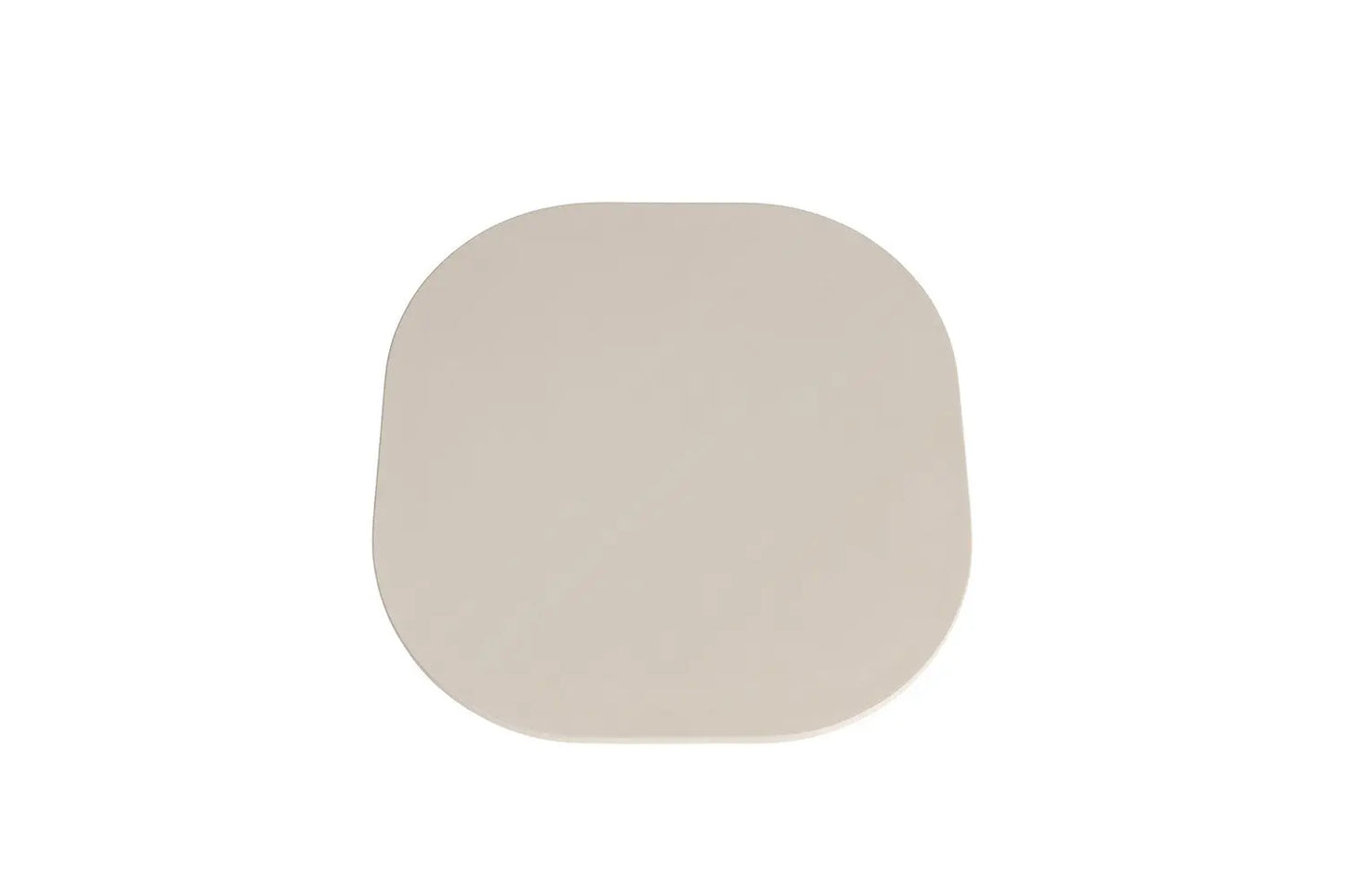 TAVINA - Table Basse Ovale Effet Ciment - 55 cm - Ciment Beige ROUSSEAU