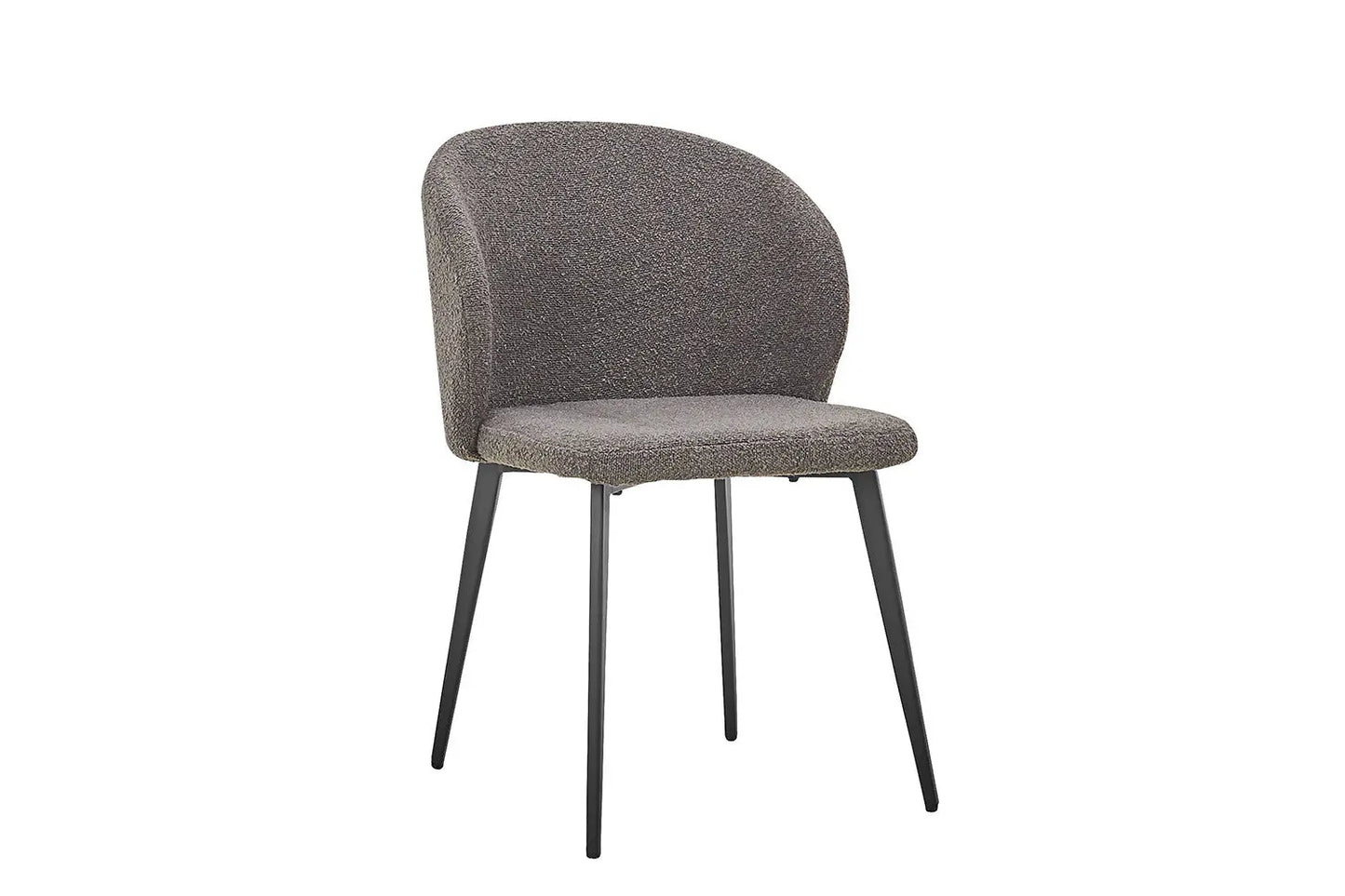 TINA - Chaise de Salle à Manger - 51 x 55 cm - Bouclé Gris ROUSSEAU