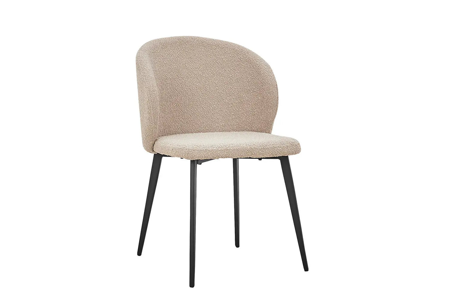 TINA - Chaise de Salle à Manger - 51 x 55 cm - Bouclé Sable ROUSSEAU