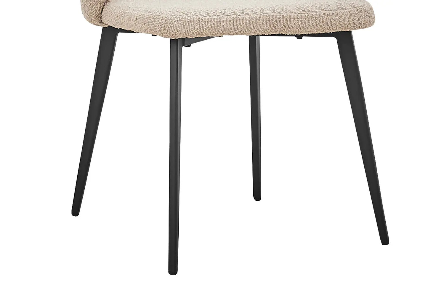 TINA - Chaise de Salle à Manger - 51 x 55 cm - Bouclé Sable ROUSSEAU