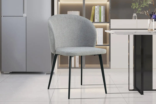 TINA - Chaise de Salle à Manger - 51 x 55 cm - Gris Clair ROUSSEAU