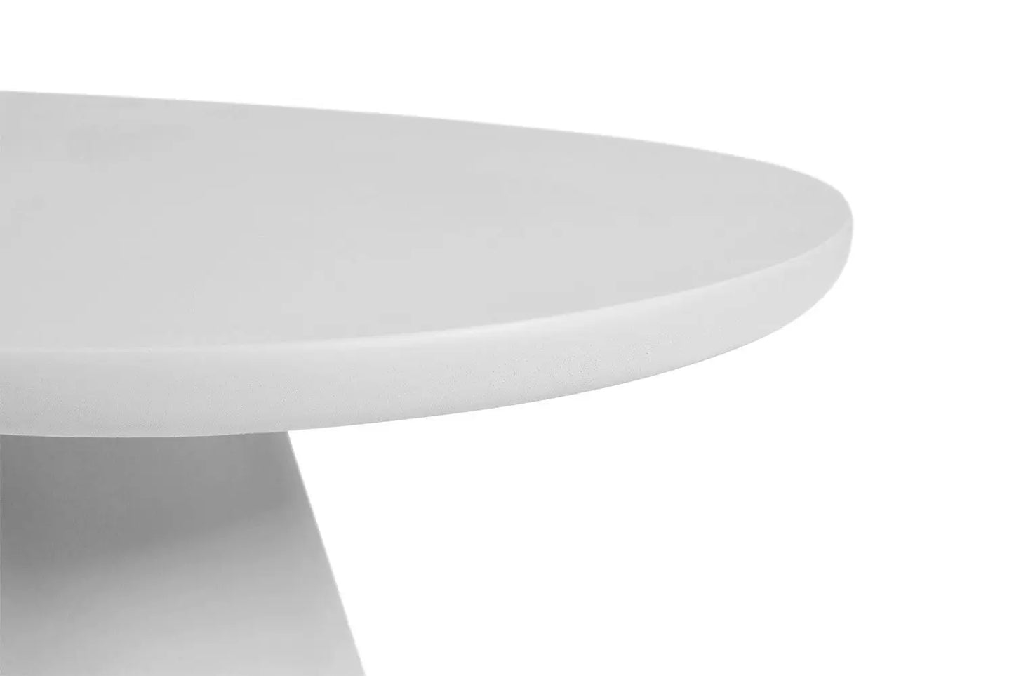 Table Basse Ovale Effet Ciment Ecru TAVINA - 120 cm ROUSSEAU