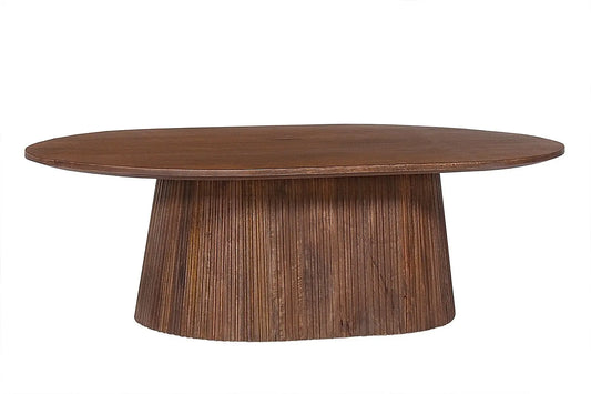 Table Basse Ovale MAYGA en Manguier Brun Foncé - 120 cm ROUSSEAU