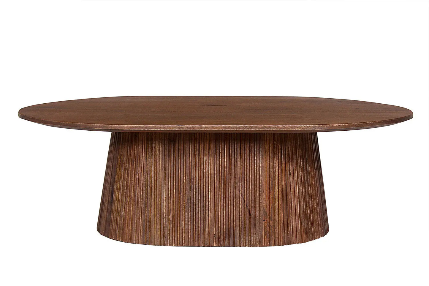 Table Basse Ovale MAYGA en Manguier Brun Foncé - 120 cm ROUSSEAU