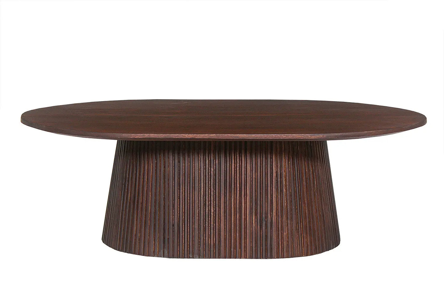 Table Basse Ovale MAYGA en Manguier Brun Foncé - 120 cm ROUSSEAU