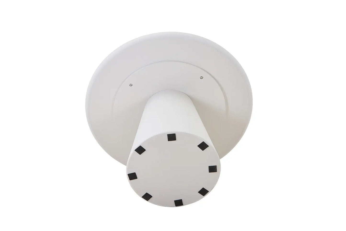 Table Ronde Effet Ciment Blanc TAVINA - 120 cm ROUSSEAU