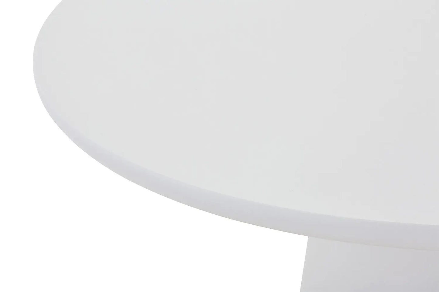Table Ronde Effet Ciment Blanc TAVINA - 120 cm ROUSSEAU