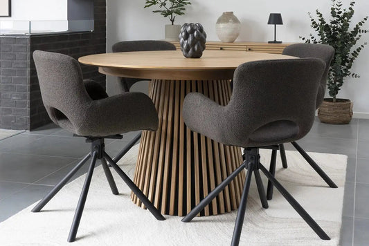 Table à Manger Extensible OSAKA Effet Bois Naturel - 120 à 240 cm HOUSE NORDIC