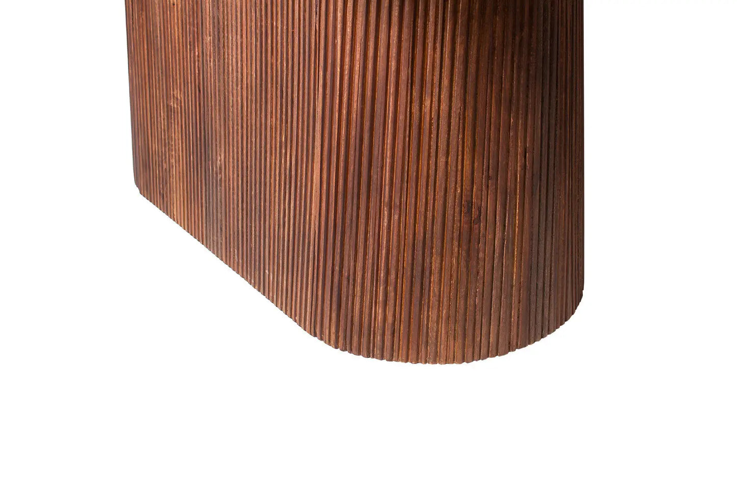 Table à Manger Ovale MAYGA en Manguier Brun Clair - 230 cm ROUSSEAU