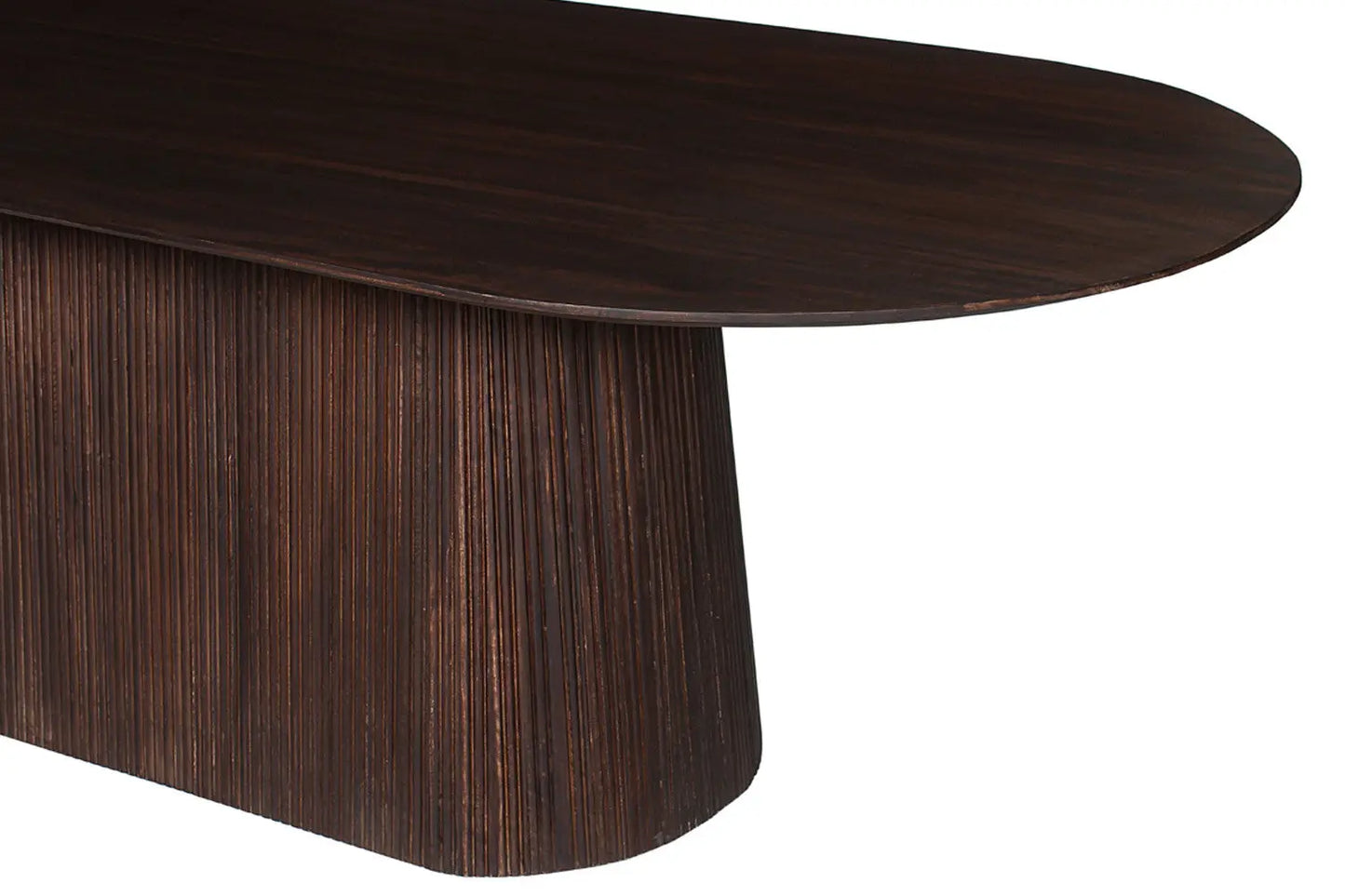 Table à Manger Ovale MAYGA en Manguier Brun Foncé - 230 cm ROUSSEAU