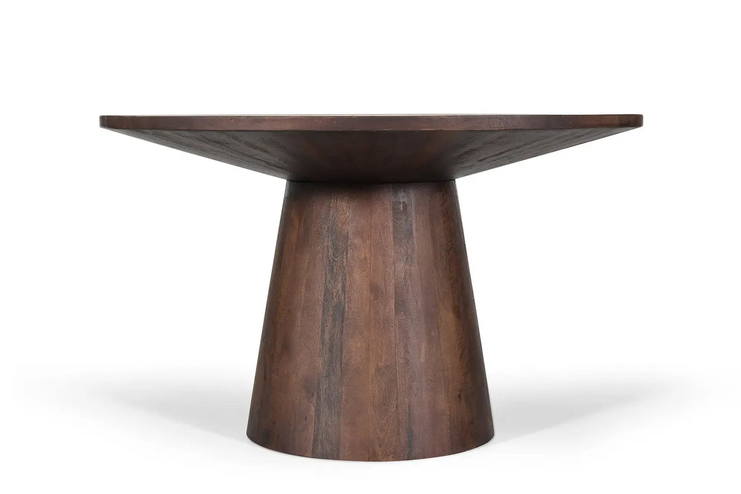 Table à manger Ronde TOMI en Bois de Manguier Brun - 130 cm ROUSSEAU