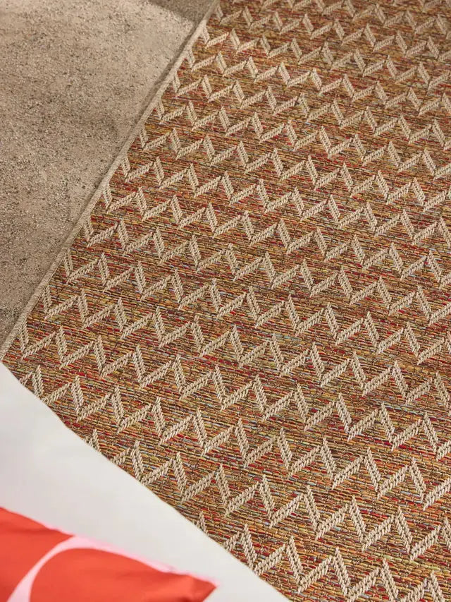 Tapis d'Extérieur et Intérieur AGRA Beige et Multicouleur BENUTA