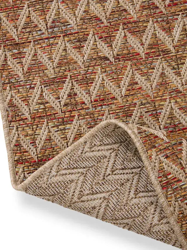 Tapis d'Extérieur et Intérieur AGRA Beige et Multicouleur BENUTA