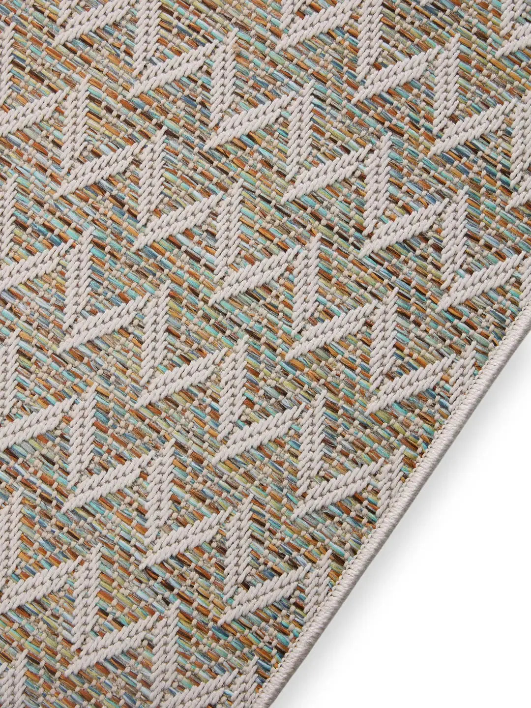 Tapis d'Intérieur et d'Extérieur en Polypropylène AGRA Crème / Bleu (Copie) BENUTA