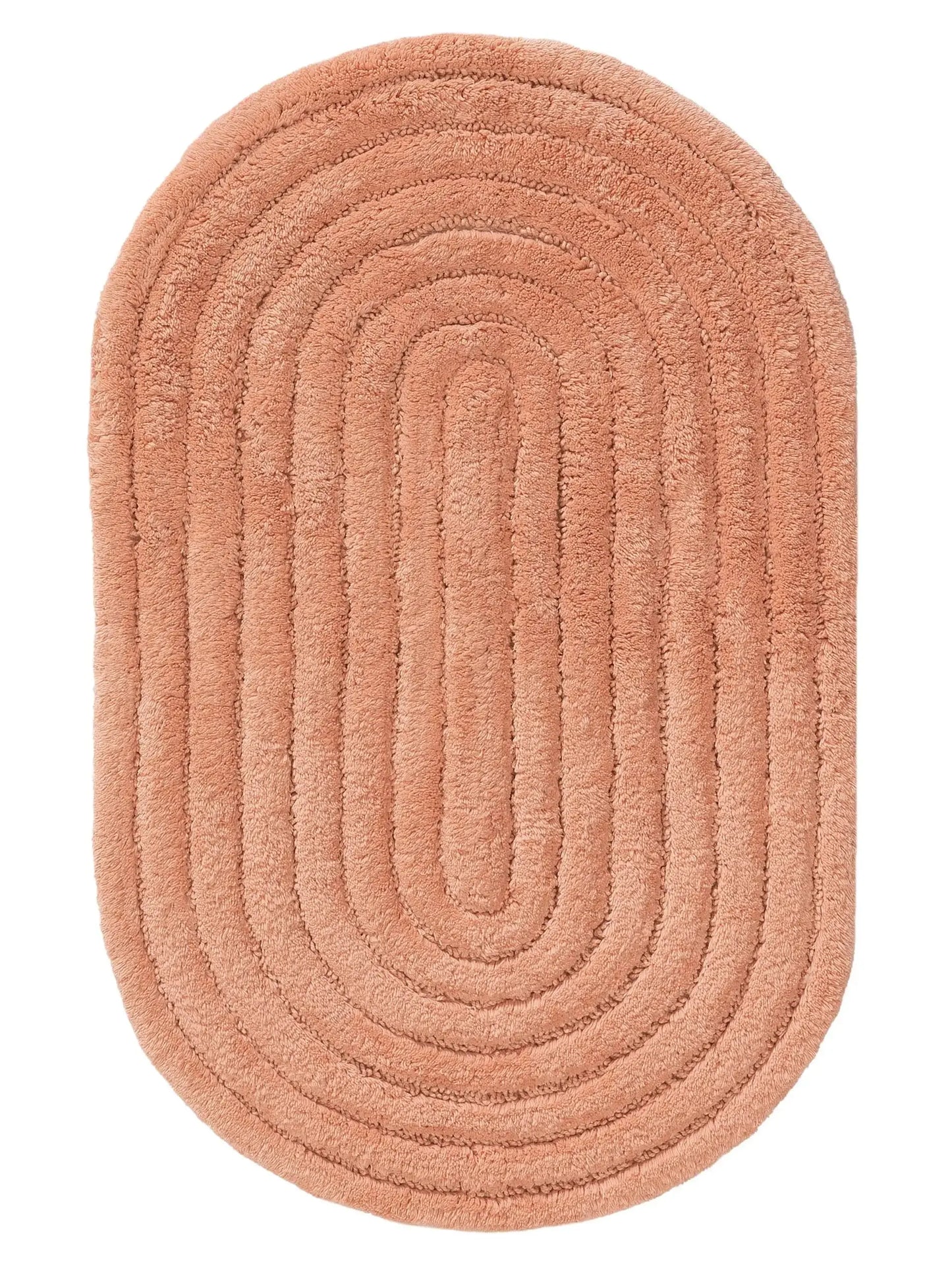 Tapis de bain 100% Coton tufté à la main NIA Orange BENUTA