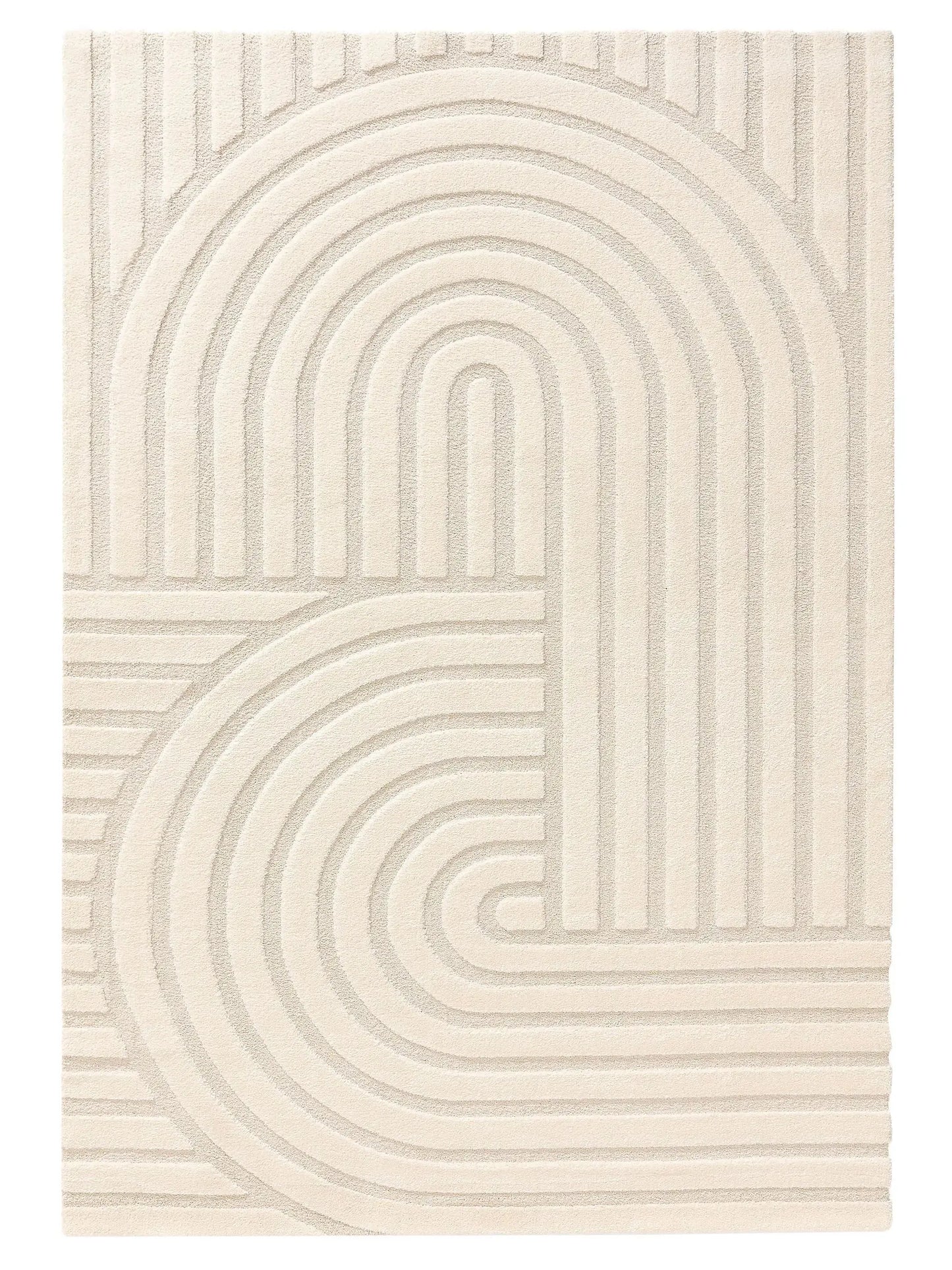 Tapis tissé à la machine EVE Beige BENUTA