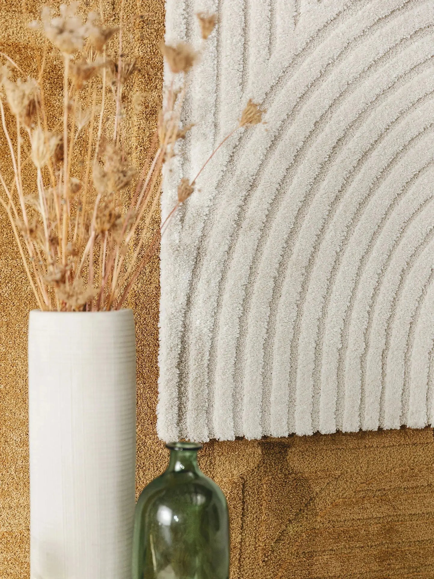 Tapis tissé à la machine EVE Crème BENUTA