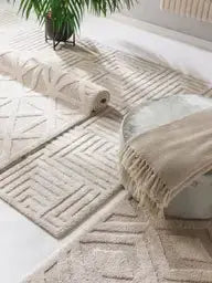 Tapis tissé à la machine EVE Crème BENUTA